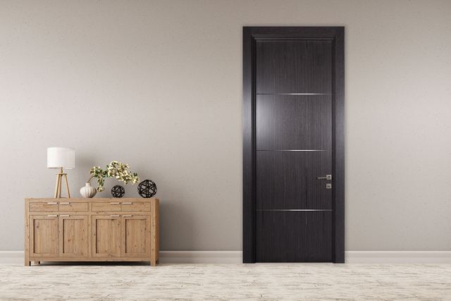 Puerta BR10 de la línea Bari instalada en un ambiente