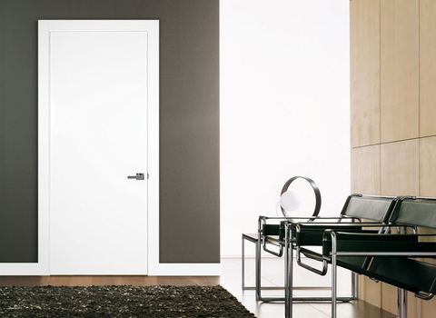 SK-FLUSH door from the Sky line installed in a room